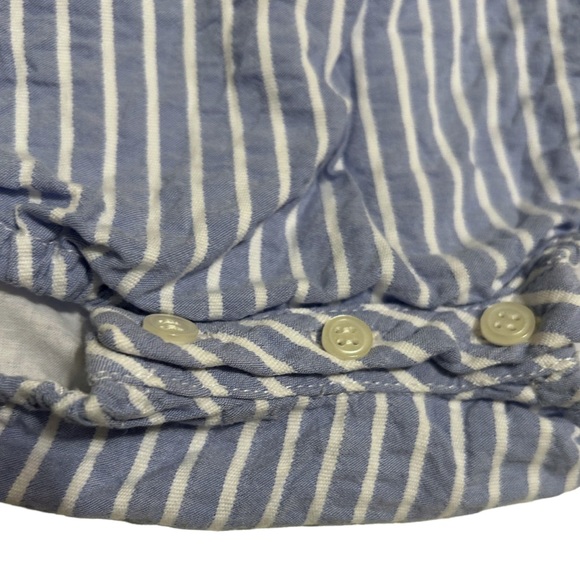 Luli and Me striped crossback romper size 18 Mo. - Picture 4 of 11